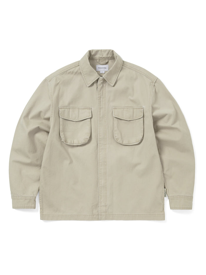 Washed Zip Shirt