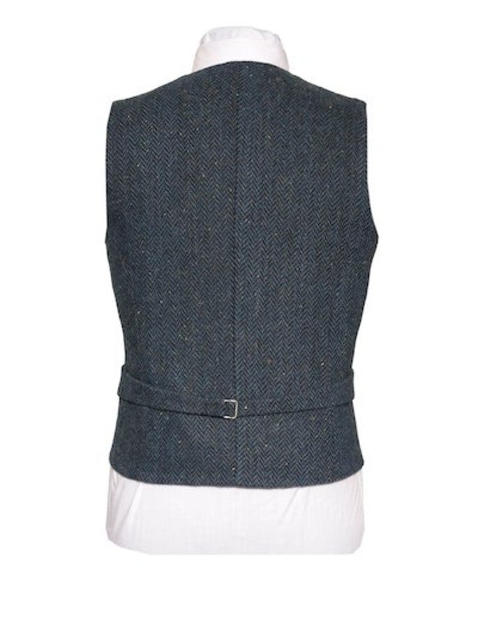 WB Yeats Blue Herring tweed waistcoat