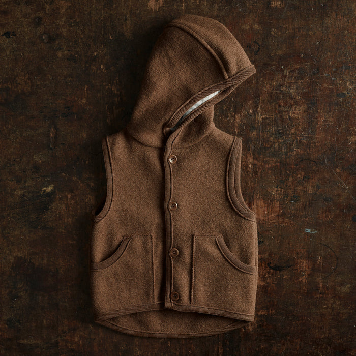 Wind Baby & Kids Vest - Boiled Merino Wool - Hazelnut
