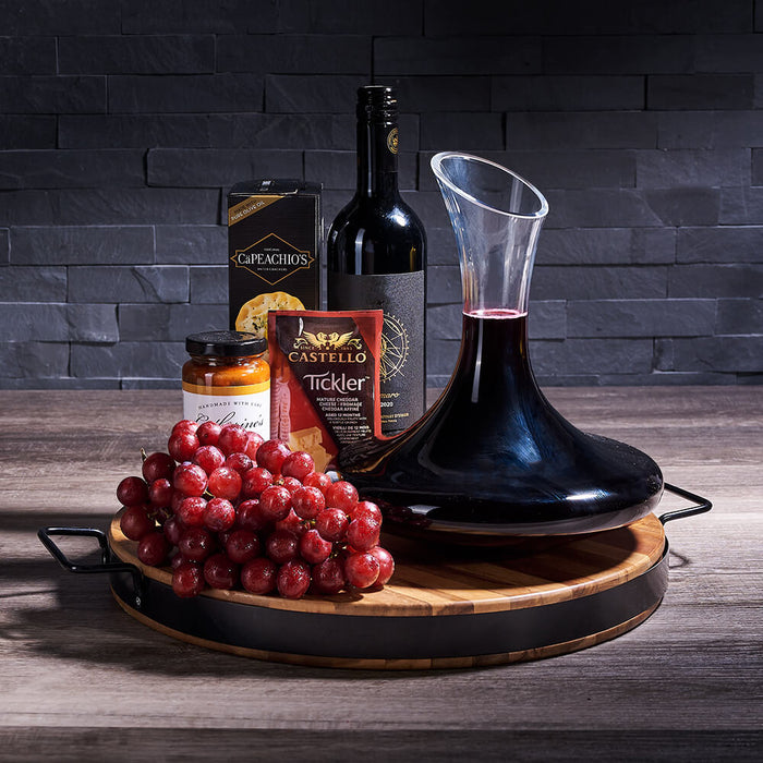 Wine & Decanter Board, wine gift, wine, gourmet gift, gourmet