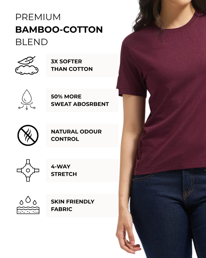Women's Bamboo Cloud Crew Neck T-Shirt