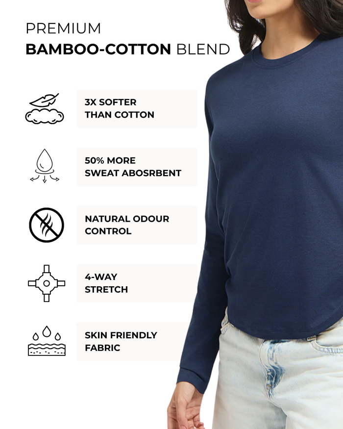 Women's Bamboo Cloud Full Sleeve T-Shirt