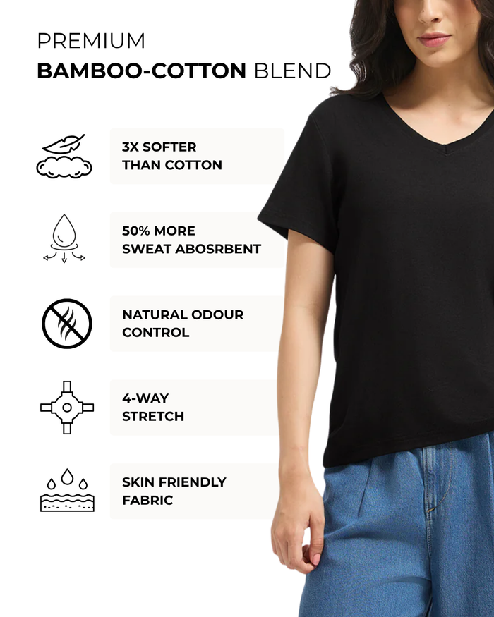 Women's Bamboo Cloud V-Neck T-Shirt