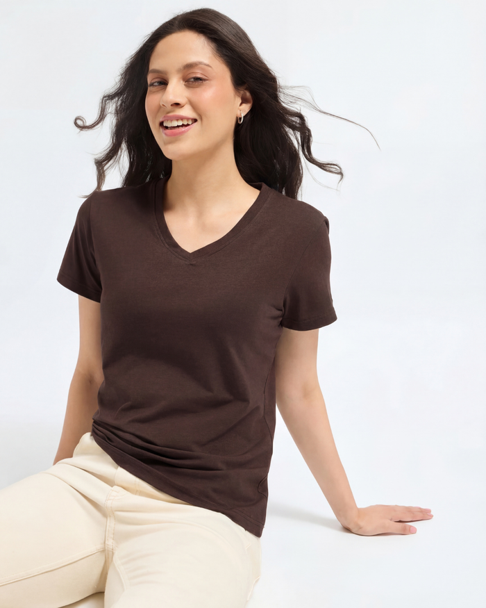Women's Bamboo Cloud V-Neck T-Shirt
