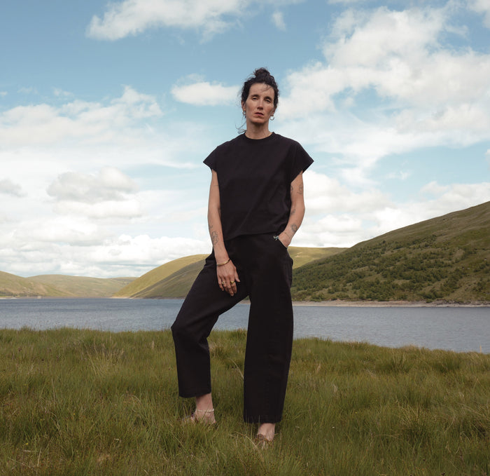 Women's Cotton Arc Pants - Black Canvas