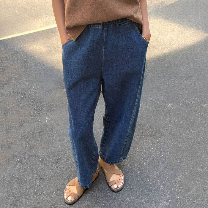 Women's Cotton Arc Pants - Blue Denim