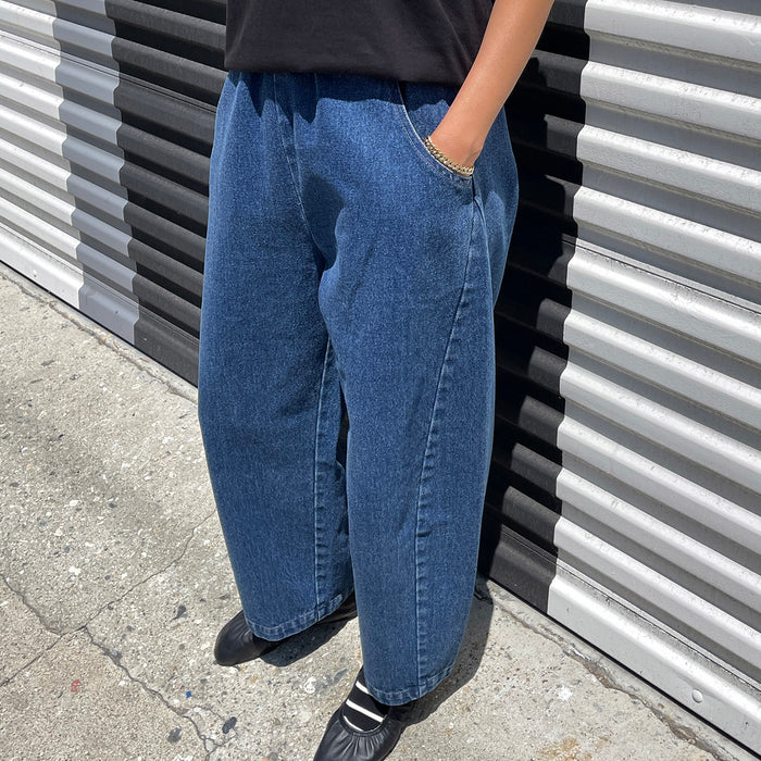 Women's Cotton Arc Pants - Blue Denim