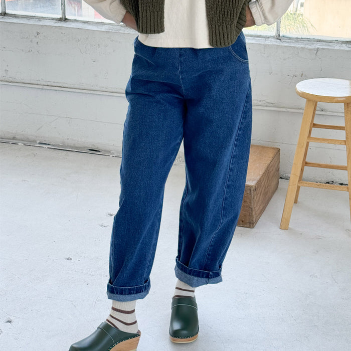 Women's Cotton Arc Pants - Blue Denim