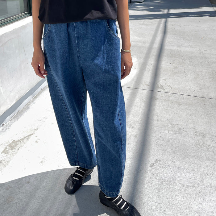 Women's Cotton Arc Pants - Blue Denim