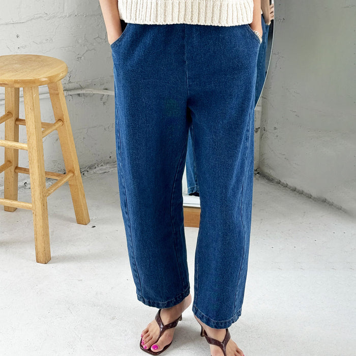 Women's Cotton Arc Pants - Blue Denim