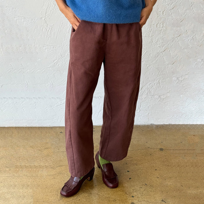 Women's Cotton Arc Pants - Chocolate