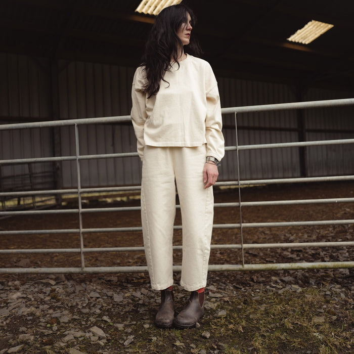 Women's Cotton Arc Pants - Naturel
