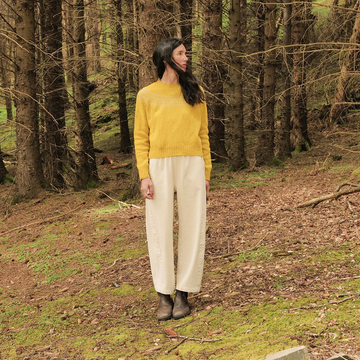 Women's Cotton Arc Pants - Naturel
