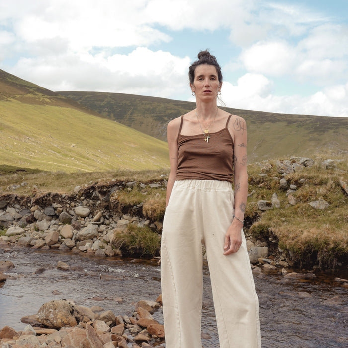 Women's Cotton Arc Pants - Naturel