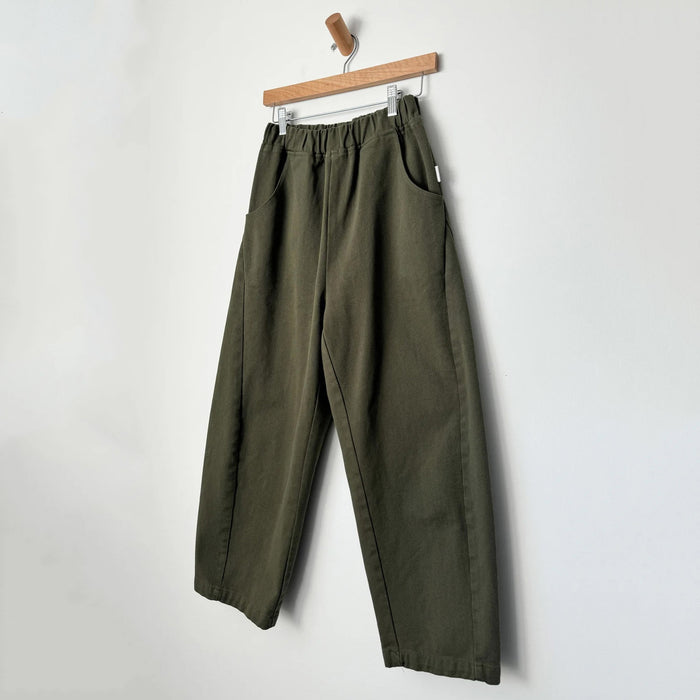 Women's Cotton Arc Pants - Olive Canvas