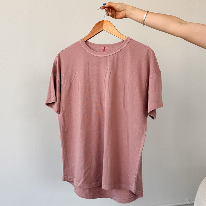 Women's Cotton Her Tee - Dried Rose