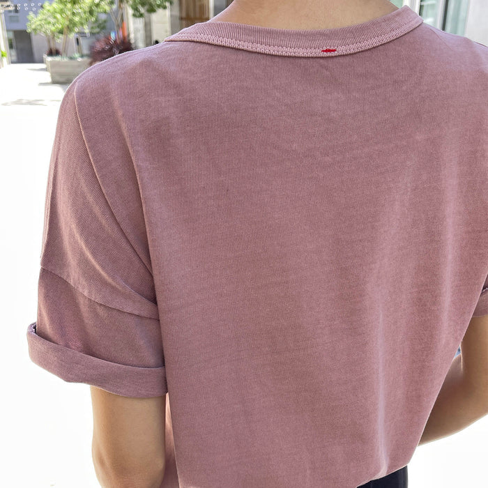 Women's Cotton Her Tee - Dried Rose