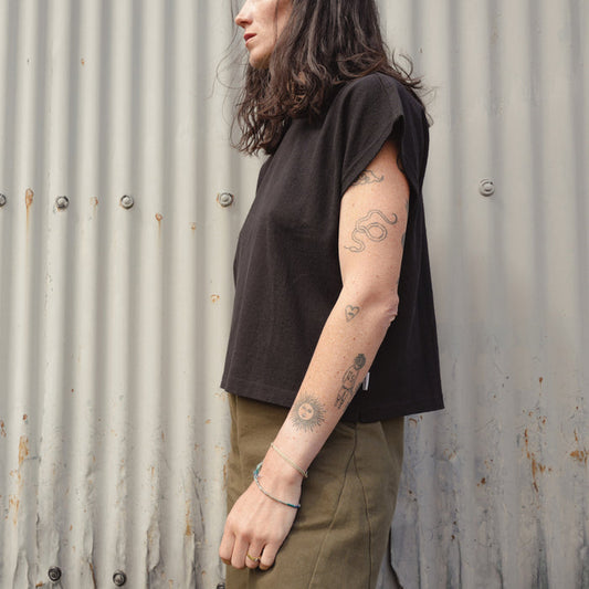 Women's Cotton Jeanne Tee - Black