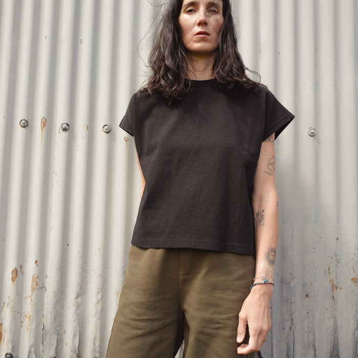 Women's Cotton Jeanne Tee - Black