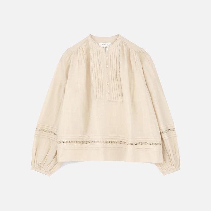 Women's Cotton Leaf Shirt - Antique Beige