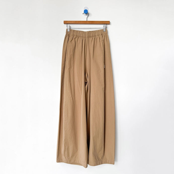 Women's Cotton Parachute Pants - Khaki