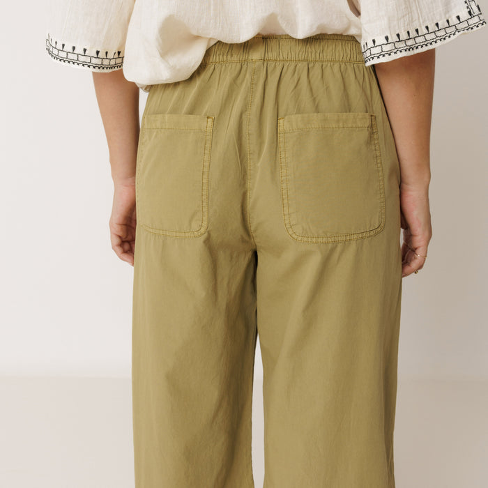 Women's Cotton Poplin Lightweight Trousers - Manzana