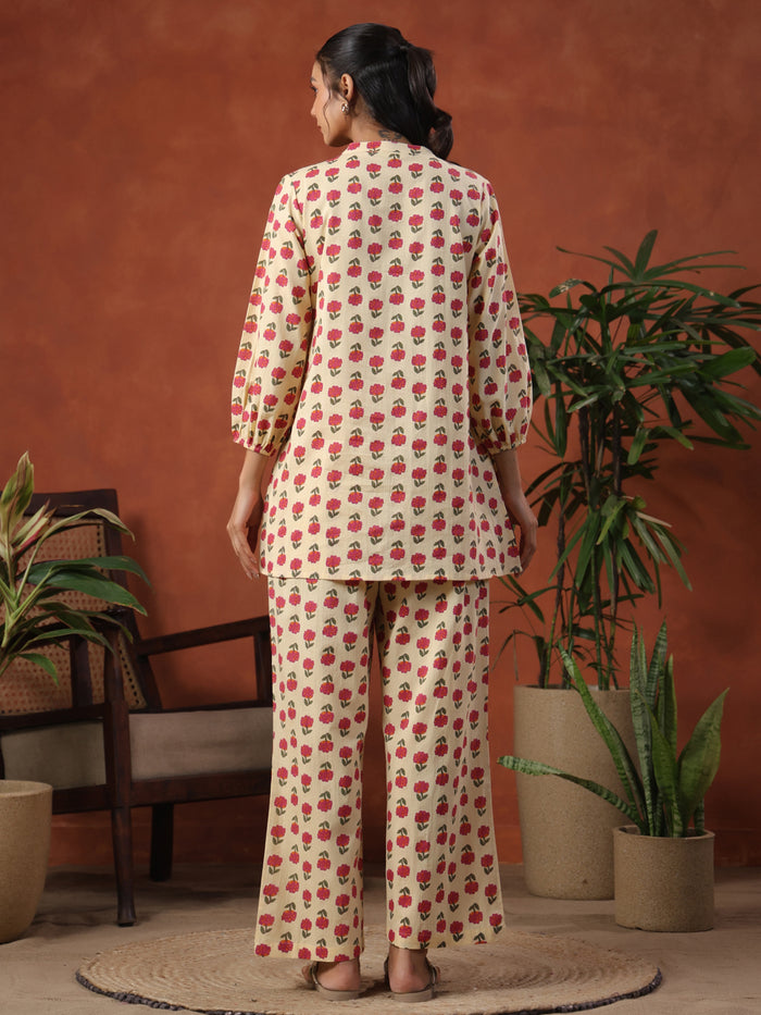 Women's Cotton Printed Co ord Set