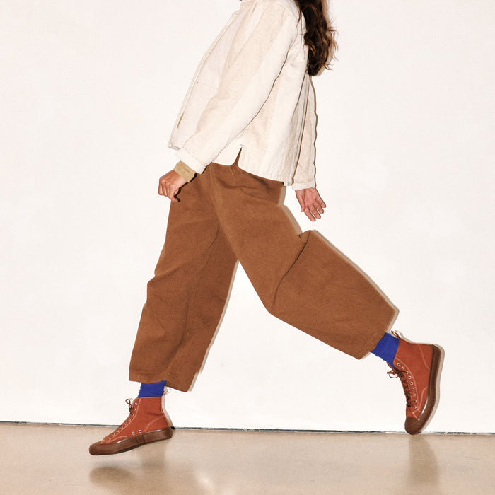 Women's Linen & Cotton Leila Trousers - Earth