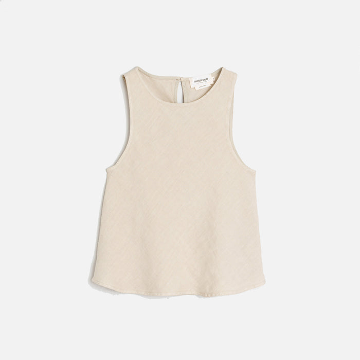 Women's Linen Sleeveless Top - Piedra