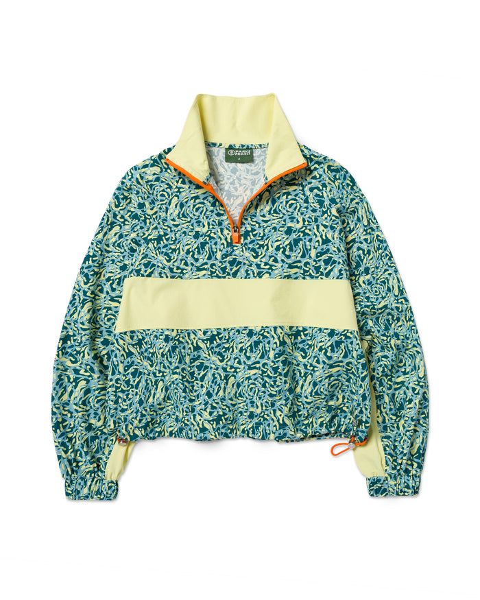 Shop Women's New River Flow Quarter Zip Windbreaker Inspired by Rivers | multi-color