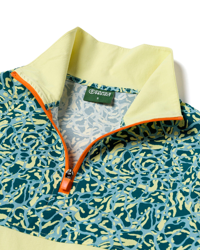 Shop Women's New River Flow Quarter Zip Windbreaker Inspired by Rivers | multi-color