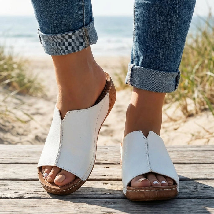 Women's Orthopedic Slide Sandals With Open Toe