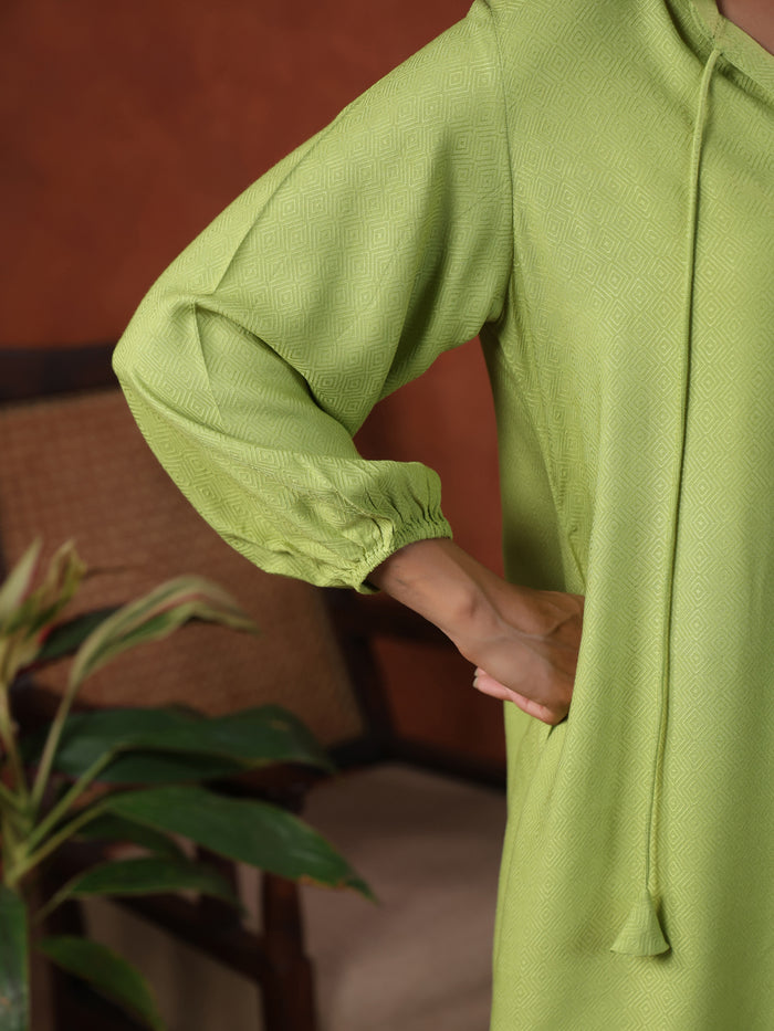Women's Parrot Green Co ord Set