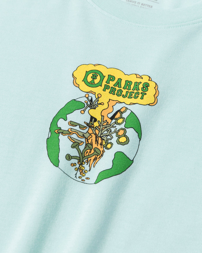 Shop Women's Secret Lives Of Lichen Mini Tee Inspired by our Parks | ash-blue