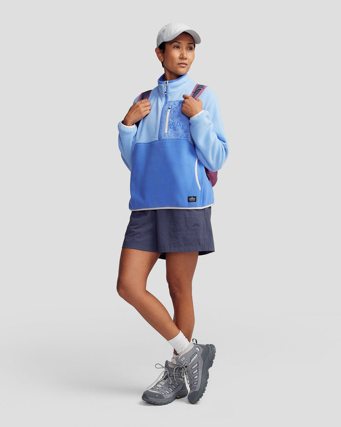Women’s Trailhead Fleece Lightweight Pullover  -  Peri/Dark Peri