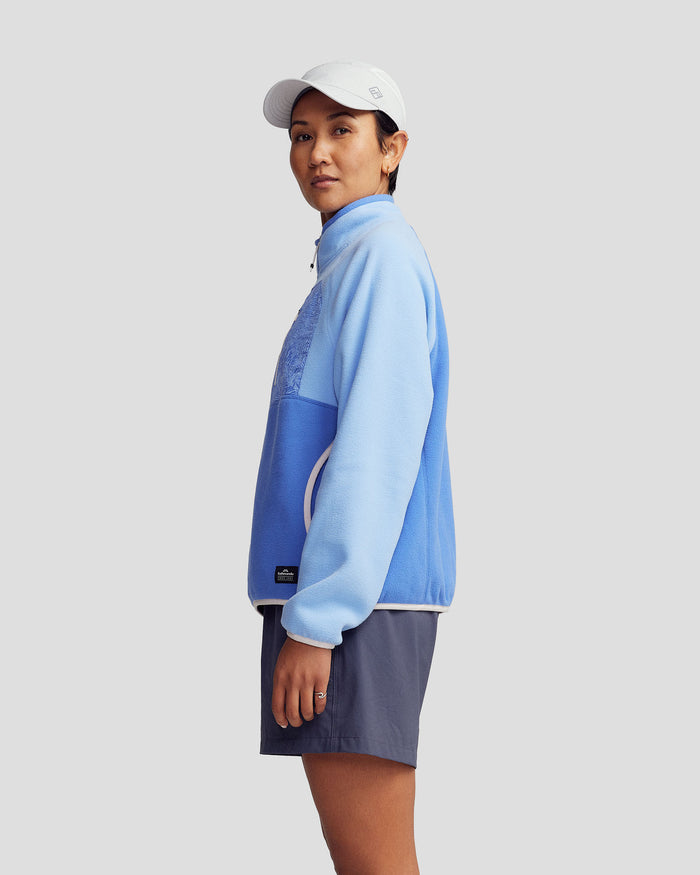 Women’s Trailhead Fleece Lightweight Pullover  -  Peri/Dark Peri