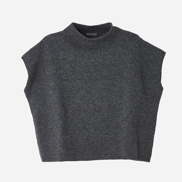 Women's Wool Sleeveless Vest - Grey