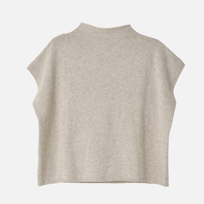 Women's Wool Sleeveless Vest - Nature