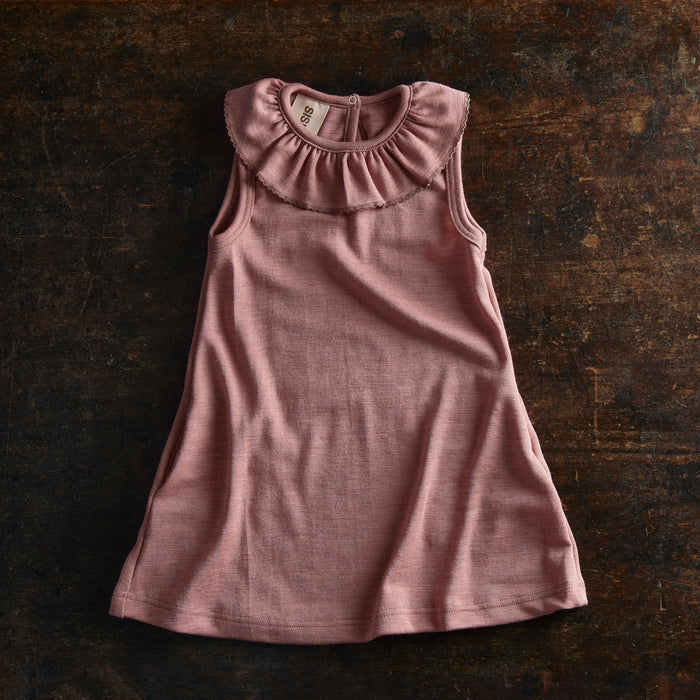 Wren Baby & Kids Dress - Merino Wool & Silk - Orchid
