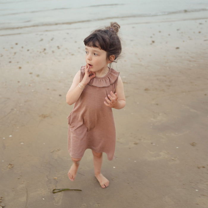 Wren Baby & Kids Dress - Merino Wool & Silk - Orchid