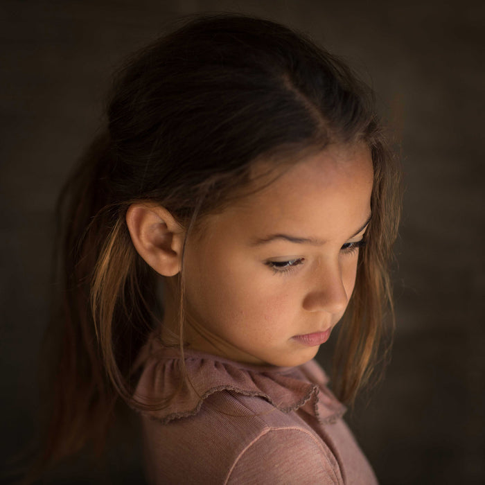 Wren Baby & Kids Top - Merino Wool & Silk - Orchid