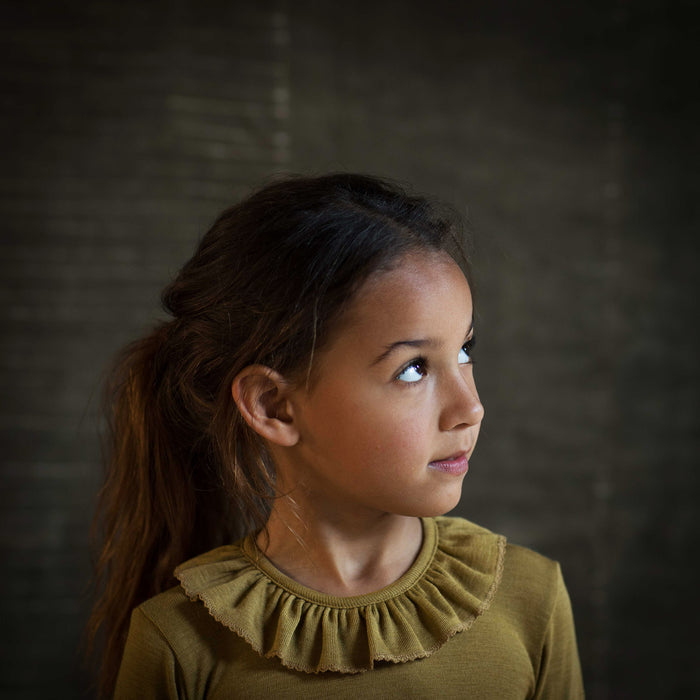 Wren Baby & Kids Top - Merino Wool & Silk - Pistachio