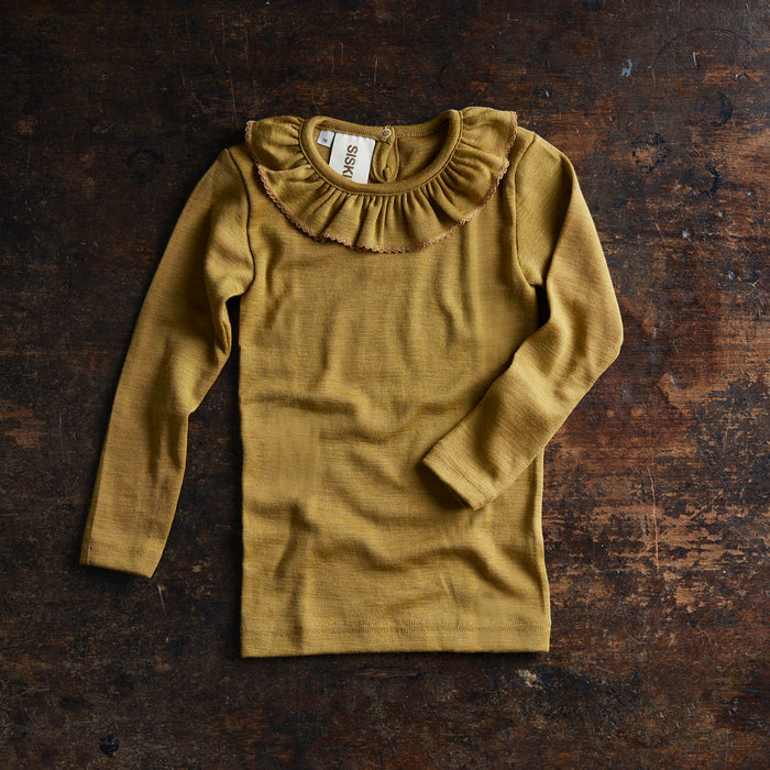 Wren Baby & Kids Top - Merino Wool & Silk - Pistachio