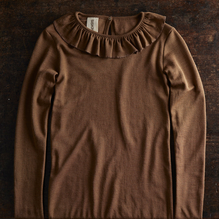 Wren Women's Top - Merino Wool & Silk - Almond