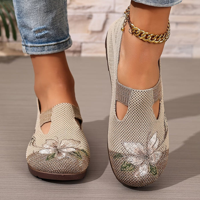 Xara - Floral Slip-On Flats
