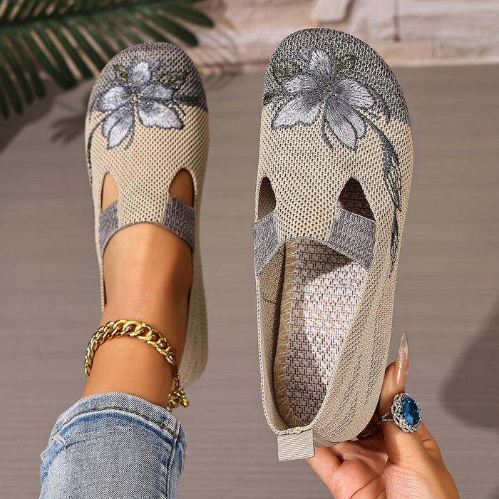 Xara - Floral Slip-On Flats