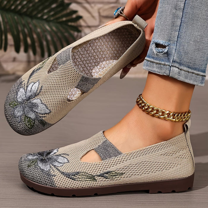 Xara - Floral Slip-On Flats