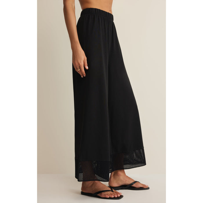 Z Supply Banyan Crochet Pants 2687 – Black