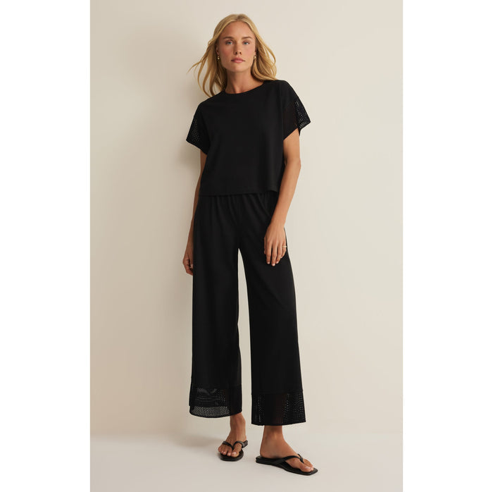 Z Supply Banyan Crochet Pants 2687 – Black