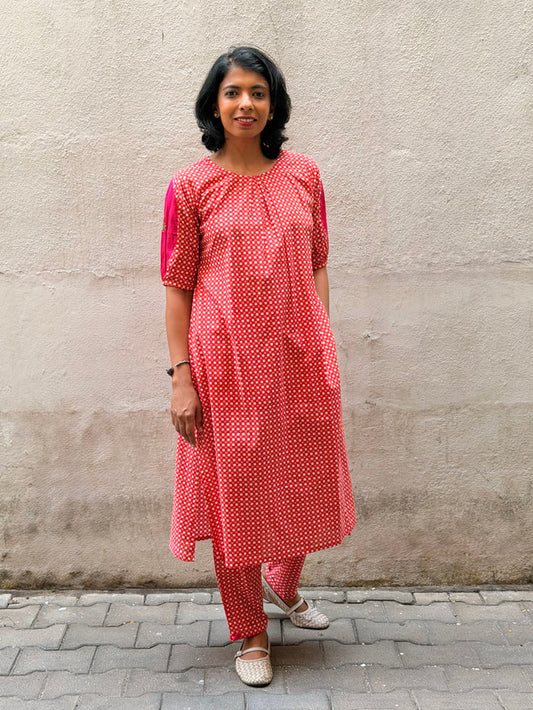 Zephyr Sweet Checks Kurta Set
